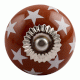 Brown Star Ceramic Dresser Knob